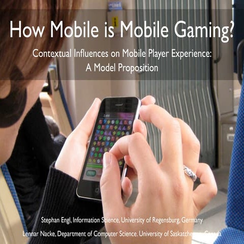 How Mobile is Mobile Gaming?