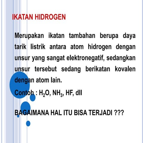 Ikatan hidrogen