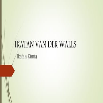 Ikatan van der walls