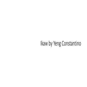 Ikaw by Yeng Constantino Colloquium