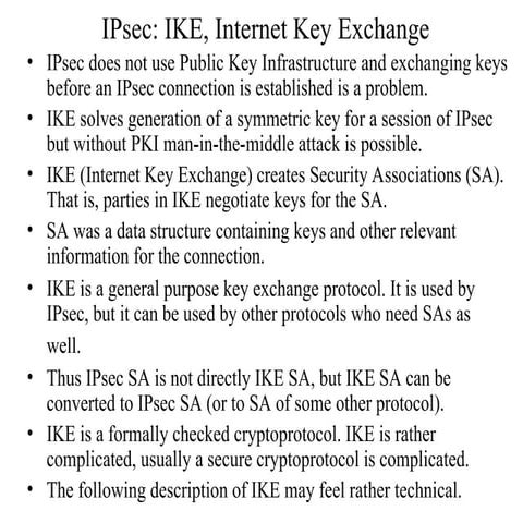 Comprehensive Overview of IPsec and IKE Protocols for Secure Key ...
