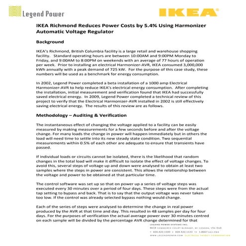 Case Study: IKEA Richmond Reduces Power Costs by 5%