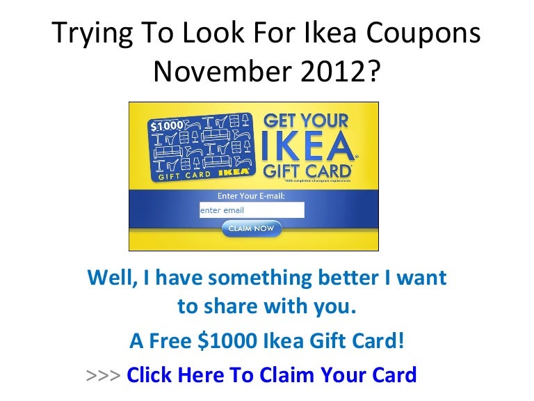Ikea new home coupon