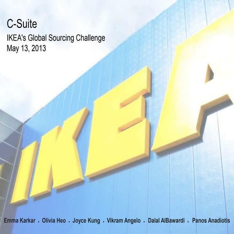 IKEA's Global Sourcing Challenge