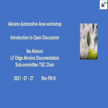 Ike al akraino autonomous cars workshop july 27 2021 pa10 akraino