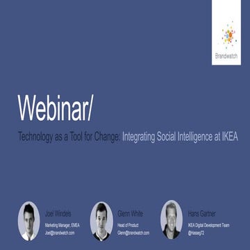 Technology as a Tool for Change: Integrating Social Intelligence at IKEA