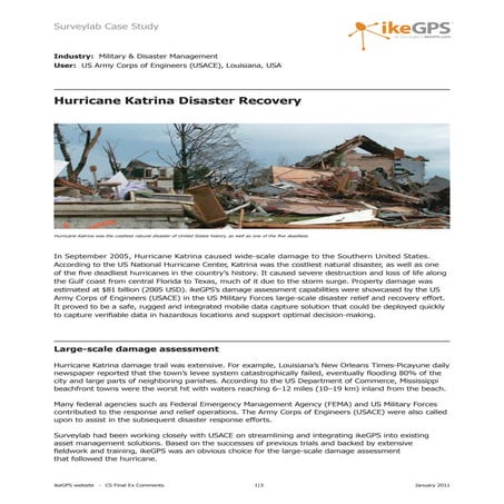 IkeGPS Katrina Case Study