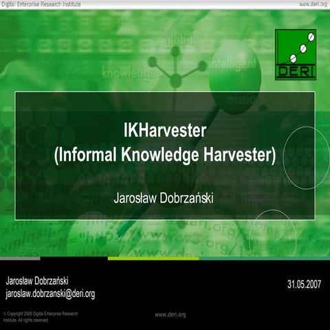 IKHarvester - Informal Knowledge Harvester
