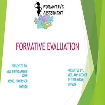 Formative evaluation