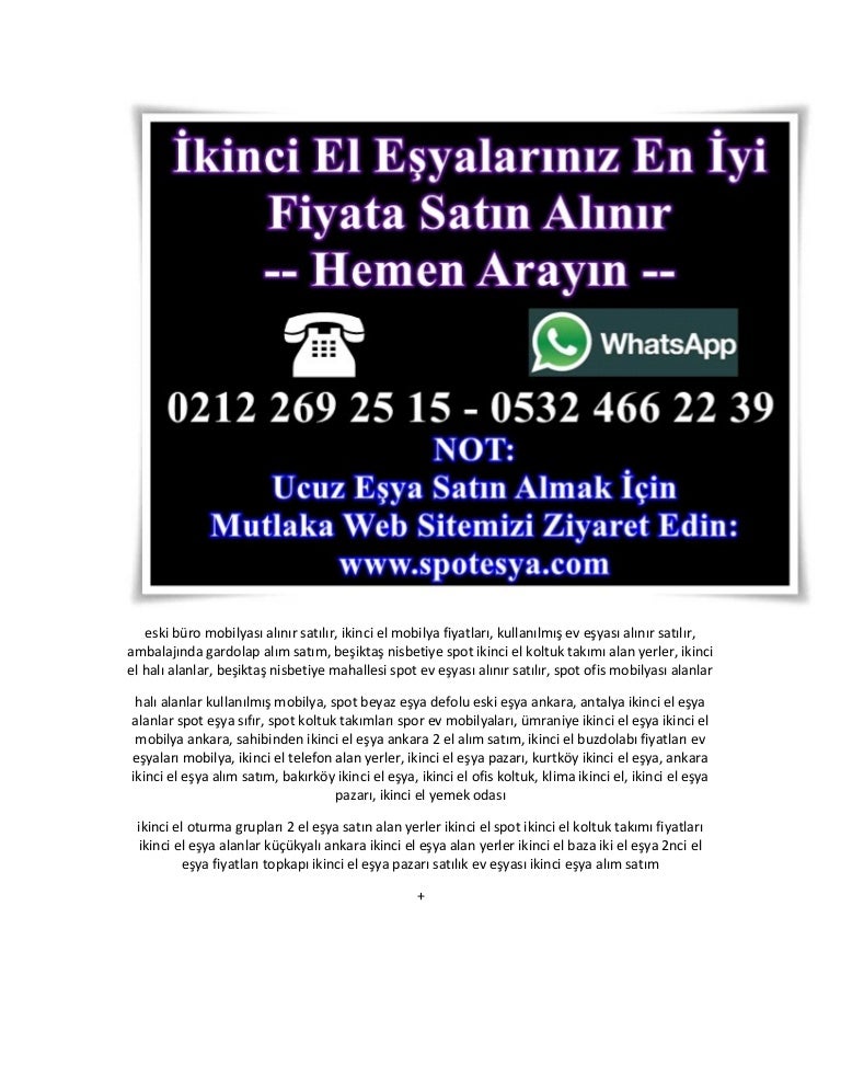 Ikinci El Esya Pazari Ikinci El Yemek Odasi