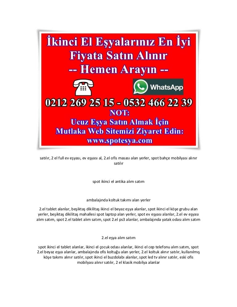 2 El Full Ev Esyasi Ev Esyasi Alimi