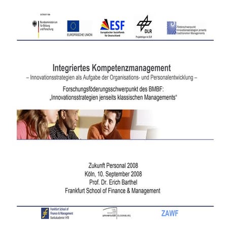 Integriertes Kompetenzmanagent - Innovationsstrategien als Aufgabe der Organi...