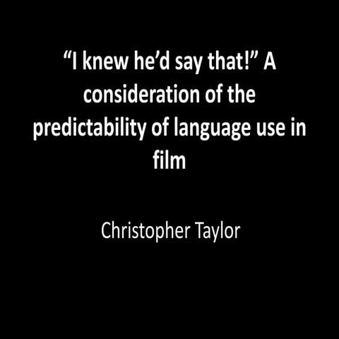 Lesson 4 - Short Film & Dialogue Activity | PPTX