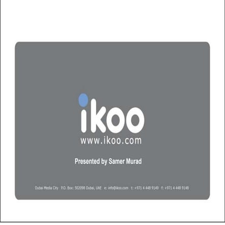 Ikoo presentation1 | PPT