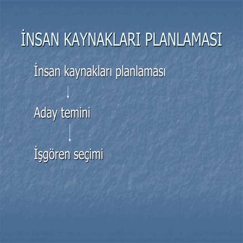 İnsan Kaynakları Yönetimi "Personel Bulma ve Seçme" | PPTX
