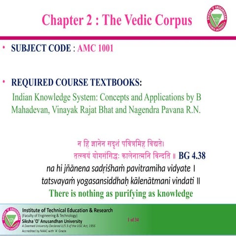 Table of vedas and their branches | PDF
