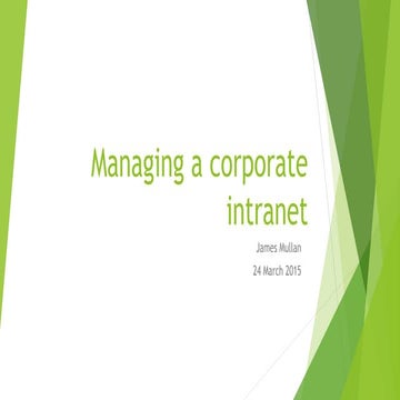 ISKO a handbook for corporate information professionals presentation march 2015