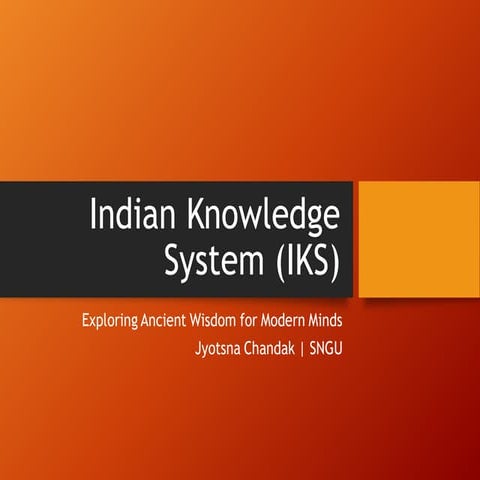 IKS Pdf Jyotsna Chandak SVKM Dhule  .pdf