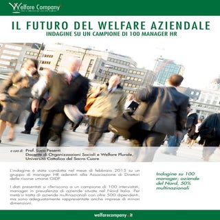 Il futuro del welfare aziendale