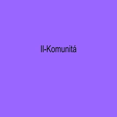 Il komunitá