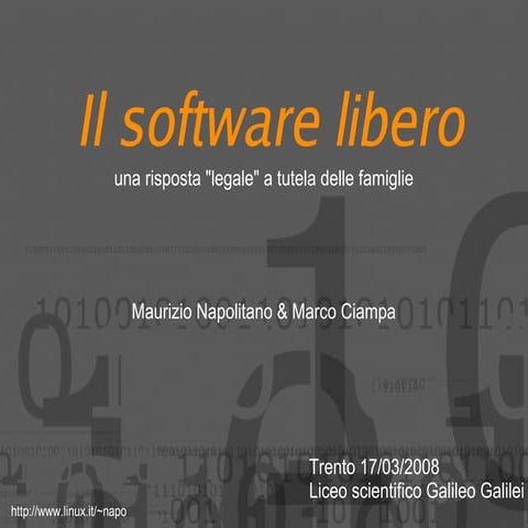 Il software libero PPT