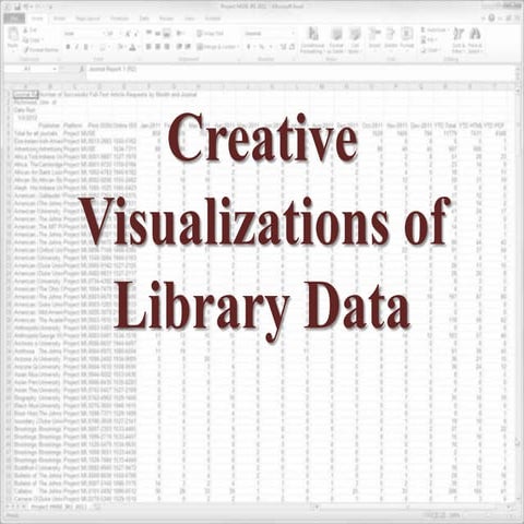 Creative Visualizations of Library Data (IL 2012) | PPT