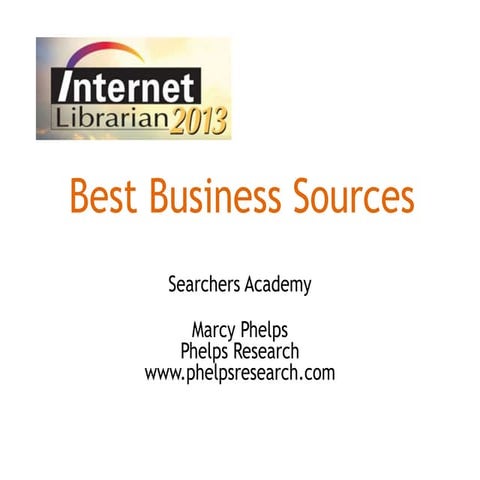 Best Business Sources
