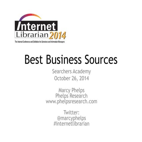 Best Business Sources