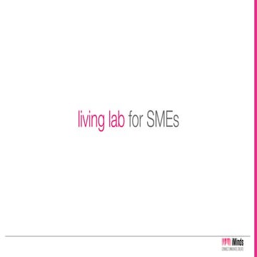 iMinds - iLab.o, Open innovation in ICT 