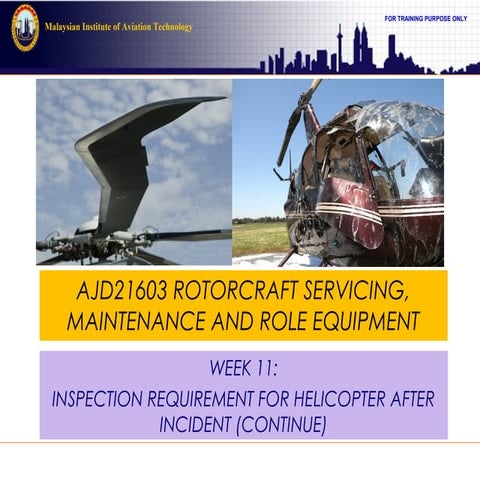 Inspection requirements for helicopter after incidents 2