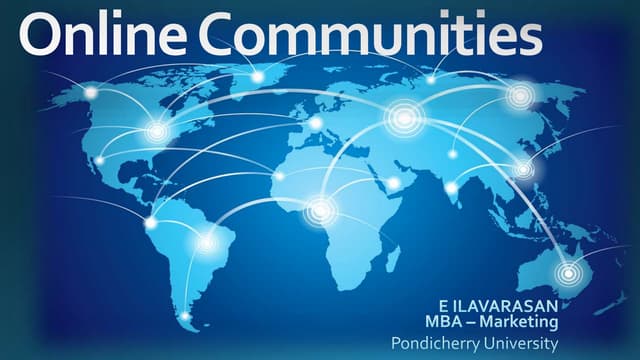 Online communities