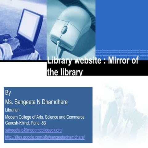 Library Website: Mirror of the Library