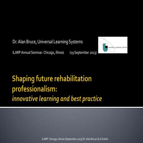 Shaping future rehabilitation professionalism: innovative learning and best p...
