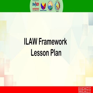 Comprehensive Overview of DO 42 s. 2016 and ILAW Framework Lesson Plan ...