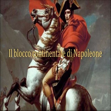 Il blocco continentale napoleone