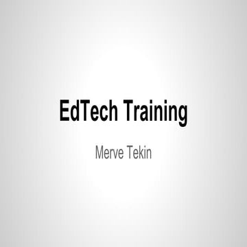 EdTech Training by Işıl Boy