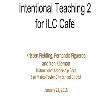 Ilc cafe intentional teaching
