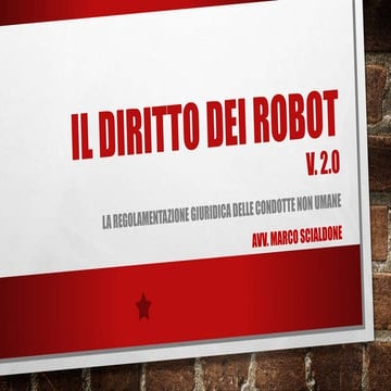 Il diritto dei robot - v. 2.0