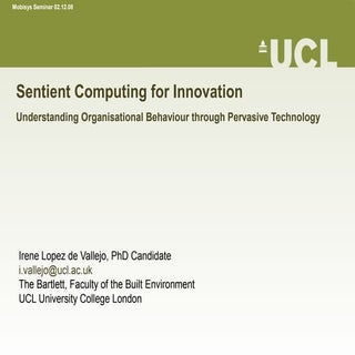 Sentient Computing For Innovation