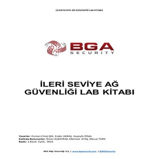 İleri Seviye Ağ Güvenliği Lab Kitabı