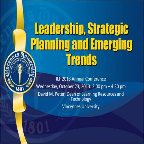Ilf 2013 leadership, strategic planning and emerging trends (final)