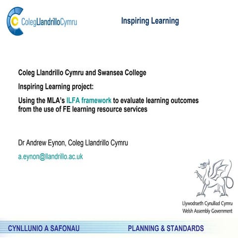 Ilfa Project   CyMAL Inspiring Learning conference
