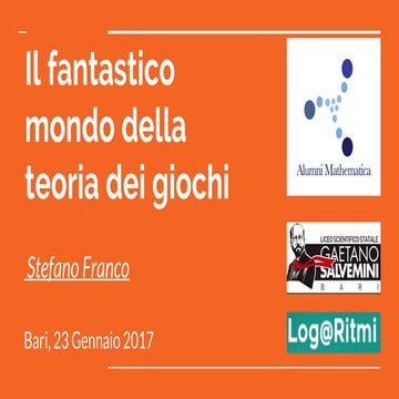 Il fantastico mondo della teoria dei giochi | Festival della Scienza