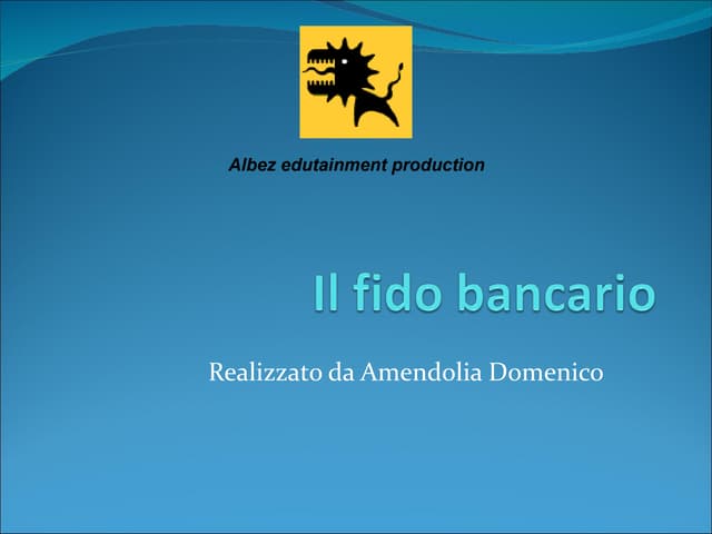 Il fido bancario