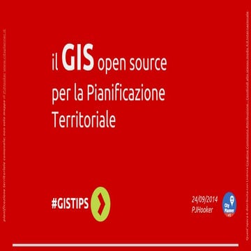 Gis Opensource per la pianificazione territoriale @coworking Login 24 09-2014