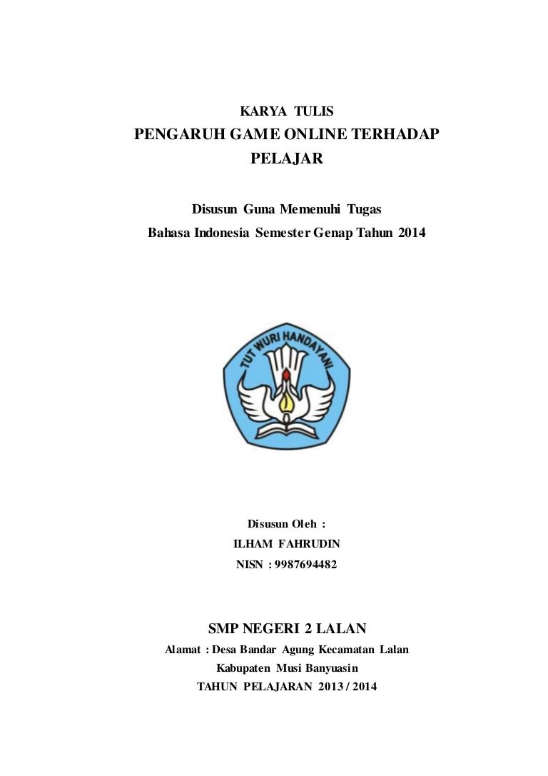 Contoh Proposal Penelitian Tentang Pengaruh Game Online