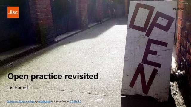 Open practice revisited