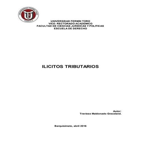 Ilicitos tributarios