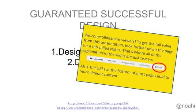 Guaranteed Successful Design - Noah...