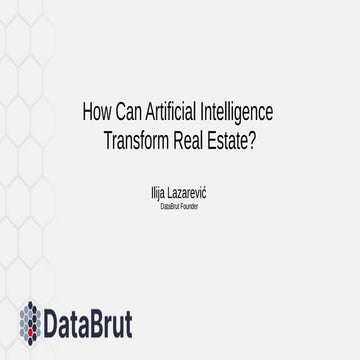 [DSC Europe 23] Ilija Lazarevic - From Algorithms to Assets: Data Science Mee...